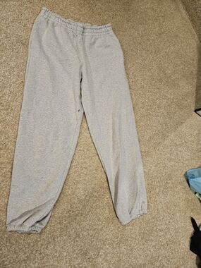 Athleta Girl Size XXL 16 Light Gray Elastic Waist Joggers